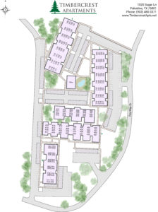 Timbercrest Apartments site map